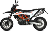 Auspuffendstück Ohne Katalysator Und Ohne Geräuschzulassung Oval Titan Carbon - Mivv Kompatibel Mit Ktm 690 Smc R (2020-2024)