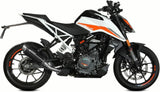 Komplette Auspuffanlage Ohne Katalysator Und Mit Geräuschzulassung Gppro Stahl Schwarz - Mivv Kompatibel Mit Ktm 125 Duke (2021-2023)