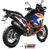 Auspuffendstück Mit Geräuschzulassung Speed Edge Stahl Schwarz Carbon - Mivv Kompatibel Mit Ktm 1290 Super Adventure - R - S - T (2021-2024)