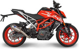 Auspuffendrohr Ohne Geräuschzulassung Relevance Titan Carbon Cap - Termignoni Kompatibel Mit Ktm 390 Duke (2017-2019)