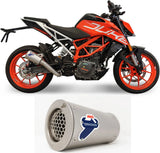 Auspuffendrohr Ohne Geräuschzulassung Gp2R-R Edelstahl - Termignoni Kompatibel Mit Ktm 390 Duke (2017-2019)