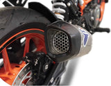 Auspuffendrohr Ohne Geräuschzulassung Relevance D70 Titan Carbon Cap - Termignoni Kompatibel Mit Ktm 390 Duke (2017-2019)