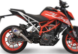 Auspuffendrohr Ohne Geräuschzulassung Relevance D70 Titan Carbon Cap - Termignoni Kompatibel Mit Ktm 390 Duke (2017-2019)