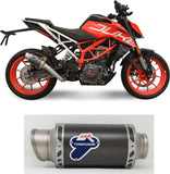 Auspuffendrohr Ohne Geräuschzulassung Gp Carbon - Termignoni Kompatibel Mit Ktm 390 Duke (2017-2019)
