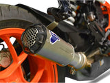 Auspuffendrohr Ohne Geräuschzulassung Gp2R-Rht Titan Aluminium Cap - Termignoni Kompatibel Mit Ktm 1290 Super Duke R (2017-2019)