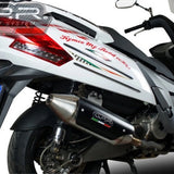 Auspuffendstück Mit Geräuschzulassung Power Bomb Edelstahl - Gpr Kompatibel Mit Kymco Myroad 700 (2012-2016)