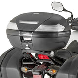 Top Case K30Nt 30 Lt + Rear-Rack Monolock - Kappa Moto Compatible With Honda Cb 650 F (2014-2016)