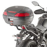 Rear-Rack Monolock + Side-Case Holder - Kappa Moto Compatible With Yamaha Mt-07 (2018-2020)