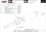 Non-Catalytic Exhaust Tip With Sound Certification Oval Carbon Carbon - Mivv Compatible With Moto Guzzi Griso 1200 (2007-2016)