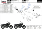 Doppelauspuffanlage Mit Katalysator Und Geräuschzulassung Ghibli Stahl Schwarz - Mivv Kompatibel Mit Moto Guzzi V7 Iii (2017-2020)