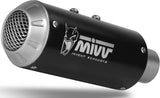 Uncatalysed Exhaust System Without Sound Certification Mk3 Steel Black - Mivv Compatible With Kawasaki Z 125 (2019-2024)
