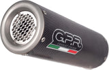 Dual Exhaust System With Sound Certification M3 Carbon Look - Gpr Compatible With Suzuki Hayabusa 1300 (2017-2020)