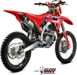 Auspuffendrohr Mit Fim-Zulassung Str1 Edelstahl Carbon - Mivv Kompatibel Mit Honda Crf 450 (2021-2024)