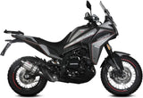 Auspuffendstück Mit Geräuschzulassung Suono Edelstahl Carbon - Mivv Kompatibel Mit Moto Morini X-Cape 649 (2021-2024)