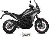 Auspuffendstück Mit Geräuschzulassung Suono Edelstahl Carbon - Mivv Kompatibel Mit Moto Morini X-Cape 649 (2021-2024)
