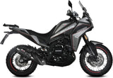 Auspuffendstück Mit Geräuschzulassung Suono Stahl Schwarz Carbon - Mivv Kompatibel Mit Moto Morini X-Cape 649 (2021-2024)