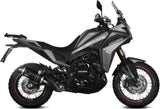 Exhaust Tip With Noise Certification Dakar Steel Black - Mivv Compatible With Moto Morini X-Cape 649 (2021-2024)