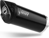 Catalytic Exhaust Tip With Sound Certification Mover Steel Black - Mivv Compatible With Yamaha X-Max 400 (2017-2020)