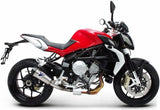 Auspuffendrohr Ohne Geräuschzulassung Relevance Titan Carbon Cap - Termignoni Kompatibel Mit Mv Agusta Brutale 800 Rivale (2012-2020)