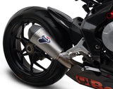 Complete Non-Catalytic Exhaust System With Sound Certification Relevance Full Titanium Ct Carbon Cap - Termignoni Compatible With Mv Agusta F3 675 (2012-2020)