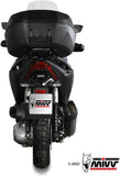 Auspuffendstück Ohne Katalysator Und Mit Geräuschzulassung Mover Stahl Schwarz - Mivv Kompatibel Mit Honda Adv 350 (2022-2024)