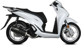 Komplette Auspuffanlage Ohne Katalysator Und Ohne Geräuschzulassung Mover Stahl Schwarz - Mivv Kompatibel Mit Honda Sh 125 (2020-2024)