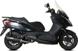 Komplette Auspuffanlage Ohne Katalysator Und Ohne Geräuschzulassung Mover Stahl Schwarz - Mivv Kompatibel Mit Kymco Downtown 125 (2009-2016)