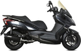 Komplette Abgasanlage Mit Katalysator Und Geräuschzulassung Mover Stahl Schwarz - Mivv Kompatibel Mit Kymco Downtown 300 (2009-2017)