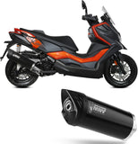 Auspuffendstück Ohne Katalysator Und Ohne Geräuschzulassung Mover Stahl Schwarz - Mivv Kompatibel Mit Kymco Dtx 350 (2023-2024)