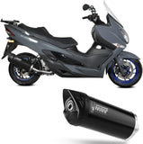 Katalysiertes Auspuffendstück Mit Geräuschzulassung Mover Stahl Schwarz - Mivv Kompatibel Mit Suzuki An 400 Burgman (2022-2024)