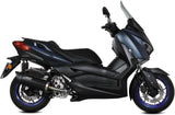 Non-Catalytic Exhaust Tip With Sound Certification Mover Steel Black - Mivv Compatible With Yamaha X-Max 300 (2021-2024)