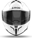 Integralhelm Für Motorrad Airoh Matryx - Mx14 Composite Carbon Glanzweiß Color Grösse Xxl
