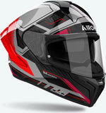 Integralhelm Für Motorrad Airoh Matryx - Mxrk55 Composite Carbon Glanzrot Rocket Grösse Xxl