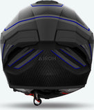 Integralhelm Für Motorrad Airoh Matryx - Mxse18 Composite Carbon Mattblau Sentinel Grösse L