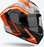 Integralhelm Für Motorrad Airoh Matryx - Mxw32 Composite Carbon Glanzorange Wide Grösse Xl