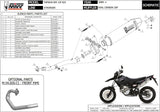 Exhaust Tip With Noise Certification Oval Stainless Steel Carbon - Mivv Compatible With Yamaha Wr 125 R (2009-2016)