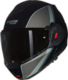 Klapphelm Travelling Für Motorrad Nolan N120-1 Schwarz / Grau / Silber Verniciatura Speciale 341 Grösse Xxxl
