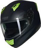 Integralhelm Speeding Für Motorrad Nolan N60-6 Schwarz / Grun Impulso Nobile 311 Grösse S