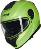Full-Face Speeding Motorcycle Helmet Nolan N80-8 Green Impulso / Black Mivedi 329 Size Xxs