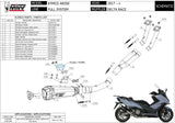Komplette Auspuffanlage Ohne Katalysator Und Ohne Geräuschzulassung Delta Race Edelstahl Carbon - Mivv Kompatibel Mit Kymco Ak 550 (2017-2020)