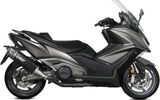 Komplette Auspuffanlage Ohne Katalysator Und Ohne Geräuschzulassung Sr-1 Titan Schwarz - Mivv Kompatibel Mit Kymco Ak 550 (2021-2024)