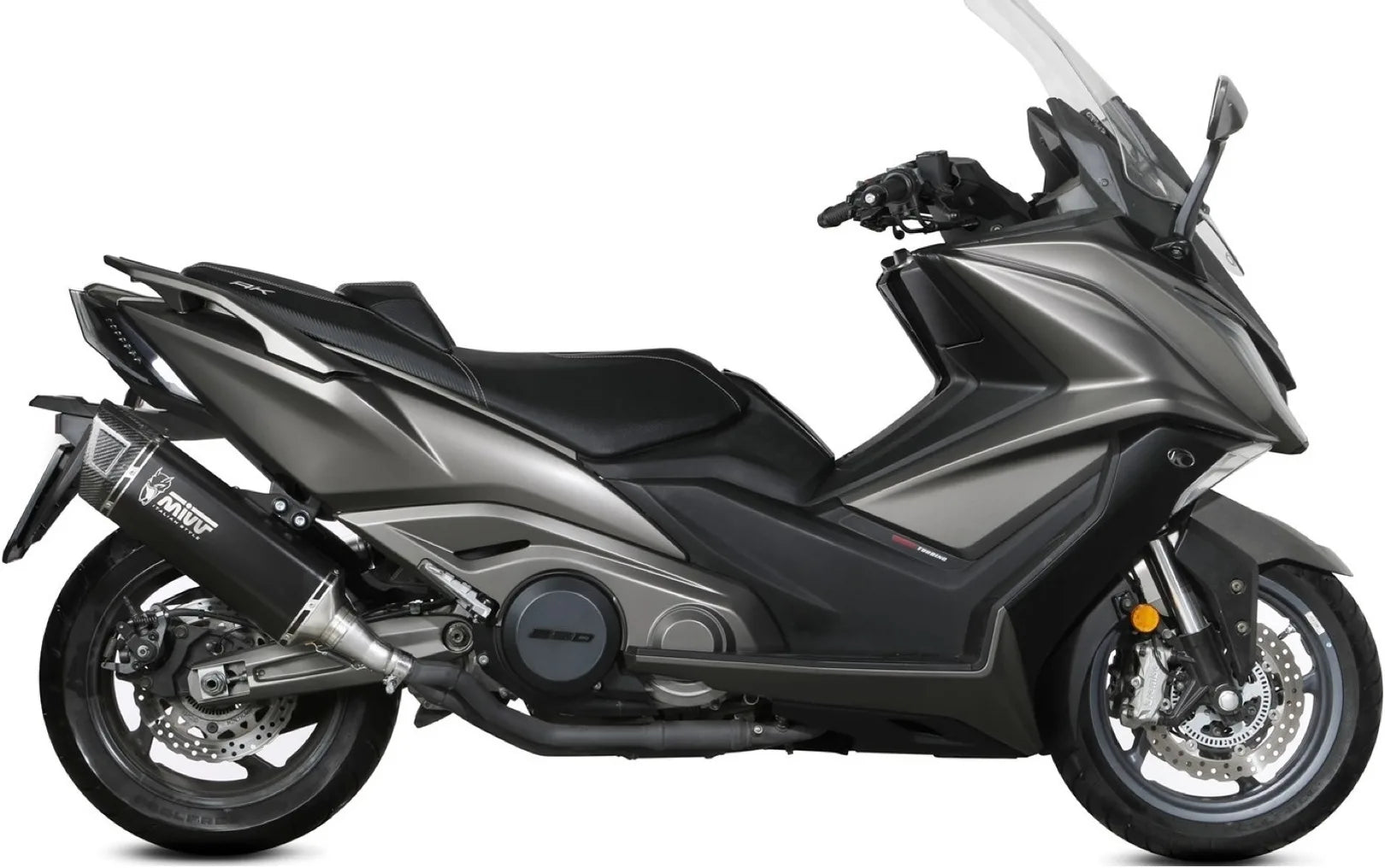 Katalysiertes Auspuffendstück Mit Geräuschzulassung Sr-1 Stahl Schwarz - Mivv Kompatibel Mit Kymco Ak 550 (2021-2024)