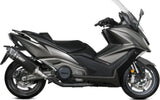 Komplette Auspuffanlage Ohne Katalysator Und Ohne Geräuschzulassung Sr-1 Stahl Schwarz - Mivv Kompatibel Mit Kymco Ak 550 (2021-2024)