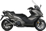 Komplette Auspuffanlage Ohne Katalysator Und Ohne Geräuschzulassung Gppro Stahl Schwarz - Mivv Kompatibel Mit Kymco Ak 550 (2021-2024)