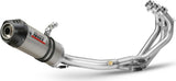 Complete Catalytic Exhaust System With Sound Certification Oval Titanium Carbon - Mivv Compatible With Yamaha Tracer 900 (2013-2020)