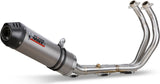Komplette Auspuffanlage Ohne Katalysator Und Mit Geräuschzulassung Oval Titan Carbon - Mivv Kompatibel Mit Yamaha Tracer 700 (2016-2024)
