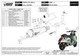 Komplette Abgasanlage Mit Katalysator Und Geräuschzulassung Delta Race Stahl Schwarz Carbon - Mivv Kompatibel Mit Piaggio Vespa Gts 300 (2008-2020)