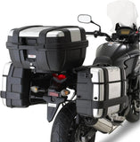 Seitenkoffer Monokey Trekker 66 Lt Trekker Aluminium - Givi Kompatibel Mit Honda Cb 500 X (2013-2016)