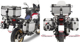 Seitenkoffer Monokey Cam-Side Trekker Outback Evo Smart Aluminium + Schloss 74 Lt Trekker Outback Evo Smart Aluminium - Givi Kompatibel Mit Honda Crf 1000 L Africa Twin (2016-2017)