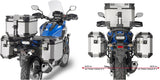 Monokey Cam-Side Trekker Outback Evo Smart Aluminium Side Cases + Locks - 70 Lt Trekker Outback Evo Smart Aluminium - Givi Compatible With Honda Nc 750 S (2016-2020)